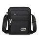 Bolsa de hombres de Xiaomi Bolso de hombro casual de la mochila Oxford Mochila para hombres Bolso de lienzo de bolsillo de cuerpo cruzado portátil [Estilo básico de Pull Square-Pull]+[YZ3519 Negro]