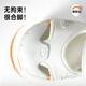 Genopu children's sandals for men and women, summer 1-5 years old, soft sole rubber toe toddler shoes, children's functional shoes GY1569, white/orange 22.5 140mm, suitable for foot length 136-145mm