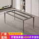 Yusenyi Bordeaux en aluminium Aluminium Corners arrondis et tige de table solide Pignes Rock Plate à manger Table Bracket Table Cadre de table en céramique Base de table en céramique Longueur noire personnalisée 1295 mm * Largeur 695 mm * Hauteur 720 mm