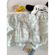 Chuangjingyi wählt den Kurzärärtekirschbär für Frauen für Frauen im Sommer niedliche Cartoon-Wolken-Baumwoll-Hauskleidung JS-9905# Black Love-tre-Tree-Set kurzärmelige Top L-Größe 163-165 Gewicht 110jin [Jin gleich 0,5 kg]