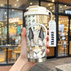 
Light meets the surrounding coffee cup thermos cup white bird wizard high-looking student girl 316 stainless steel water cup KFB3882
