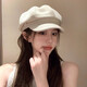 CGEDIAO off-white pearl beret women's 2025 new autumn and Korean version versatile face-showing small retro newsboy octagonal hat #1194-beige M (54-58c) can basically be worn