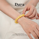 Dara (dara) Russian beeswax bracelet natural white flower honey full of honey unoptimized round bead single circle bracelet for men and women to wear as a Valentine's Day gift