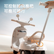 
McGonagall children's electric bike motorcycle three-wheeled seats for men and women's baby year old gift for children battery remote control toy car Mist white [single drive + Bluetooth early education + trailer]