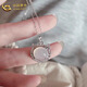 CHINA GOLD 925 Silver Chalcedony Cat Necklace Light Luxury Niche Lucky Cat Clavicle Chain Birthday Gift for Girlfriend Girl 925 Silver Chalcedony Cat Necklace Brand Gift Box