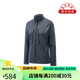
BLACKYAK 22 Autumn Women's Outdoor Leisure Stand Collar Stretch Knit Jacket FLW684 Black Gray XS(155)