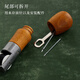 Leather hand sewing machine Hand sewing device Hand sewing device Handmade DIY leather goods Shoes repair shoes, stitching needle Qianzitong 4885 Old [split handle yellow wood color] free tools for hand