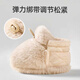 Tiaodega Toddler shoes baby shoes 0-1 year old plus velvet cotton shoes baby toddler shoes autumn and winter floor soft sole anti-fall warm shoes brown color - S size 10 cm inside length - recommended 0-6 months