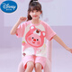 Детская пижама Disney Pure Cotton Cotton Completed Summer Thin Beaver Ruby Loppy Cartoon Little Girl Home Clothing Set 6626# Pikachu 170 размер 16 высота (138-145см)