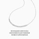 Chao Acer Explosive Blonde Beads Platinum Necklace Women's PT950 Set Clavicle Chain as a Gift for Girlfriend, Priced at RMB 590, 5.1g, Chain Length Approximately 45cm