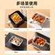 Zhongyuan Jiademei rectangular tin foil box with lid air fryer aluminum foil tray reusable oven barbecue special size packaging F185 700ml length 18.5CM*50 pieces