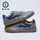 Specht-Leinwandschuhe für Männer im Frühling und Sommer Neue Flat-LOLED-Kleidung-resistente Sportschuhe Vielseitige Nischendesign Trendy Casual Schuhe für Männer grau und blau 42