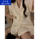 奈加图休闲简约布丁狗睡衣女夏天新款ins短袖短裤宿舍可外穿居家服套装 6628简约熊宝【裤】套装 S 【建议70-80斤】