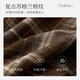 Xiangying Maillard Coffee Color Plaid Skirt Women's 2025 Autumn New Style Unique and Unique Irregular High Waist Skirt Coffee Color M 160/64A/95-110Jin Jin is equal to 0.5 kg