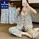 Specht KT Cat Pyjamas für Frauen im Sommer kurzärmelig, reine Baumwoll-Drei-teilige Set 2025 New Cartoon Cette Student Home Clothes #FS-Drei-Stück-Set 14122 m [75-95jin [Jin gleich 0,5 kg]]]