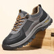 Chaussures pour hommes en cuir authentique Spring Nouvelle randonnée extérieure Chaussures de randonnée respirante Chaussures de papa décontractées pour hommes confortables Chaussures de sport B9880 Brown foncé 42
