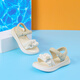 Pull back children's shoes bow sandals girls open toe beach shoes summer casual shoes WSLWZ0937 m light green 31