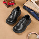 Rote Libelle Kinderschuhe Jungen 2025 Herbst- und Winterkinder -Kinder -Kinder -Kinder -Teen -Klein -Lederschuhe Q53AD005 Black 37