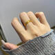 Fat Donglai's same style fortune ring for men, copper coin, titanium steel, non-fading, Qian Duoduo ring, biased for talented ladies, Qian Duoduo, US code No. 7, 105-120 Jin Jin equals 0.5 kg, counter