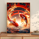 Koi springende Dragon Gate DIY Digital Ölmalereiempfindliche Aufnahmeuntersuchung Geburtstagsgeschenk handgefertigt Ölmalerei Handmalerei
