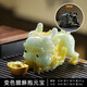 Tea pet ornaments change color, tea pet Pixiu holds ingots, can raise creative ornaments, tea ceremony, high-end tea pets send gifts, gift box, Pixiu holds ingots