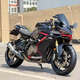 Second-hand new Qianjiang QJ racing 600 four-cylinder water-cooled heavy motorcycle large-row sports car party racing spring breeze 675SR motorcycle gray