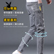 Playboy (Playboy) Jeans Slim Feet Pants de hombres rasgados de moda de moda