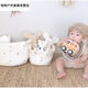Winsio ins Nordic style cotton baby diaper clothes storage basket children's toys sorting bag basket bedside storage bag beige large olive sorting bag