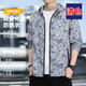 Clearance Ice Silk Sun Protection Clothes Men's Summer Thin Loose Camouflage Men's Jacket Breathable Fishing Sports Jacket Cool High Quality Clearance Black XL Recommended Weight 120-130 Jin Jin equals 0.5 kg Can be worn
