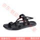 Japanische Männersandalen im Sommer Neue Mode-Persönlichkeit Flip-Flops für Männer, die nicht rutschende Sandalen für Männer schwarz 9866 38 tragen