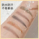 Popular small gold bar double-headed eyebrow pencil with ultra-fine head, waterproof and sweat-resistant, long-lasting, non-fading and non-fading, natural matte eyebrows 03# natural gray, suitable for light brown/black hair color, naturally anti-sweat, anti-fading, long-lasting and non-fading, makeup beginners