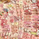 Pink Hair Clip 50 Set süßer Haarclipanzug süße Mädchen Herzknall Clip Japaner Cartoon Kopfschmuck Clip Pink 50 zufällige Haarklammern