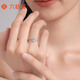 Liuguifu Jewelry Platinum Ring PT950 Platinum Ring for Women PT0100120-11# 3.30g