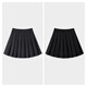 MJ STYLE short pleated half skirt for women 2025 autumn and winter new small college style high waist slim A-line skirt
