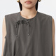 Jnby/Jiangnan Buyi 25 Sommer Neues chinesisches Kleid gerade ärmellose runde Hals weich und bequem 5p5g13570 255/Grüner Kaffee M.
