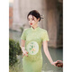Feiyao cheongsam new Chinese style long retro 2025 summer new style Jiangnan Suzhou travel photo daily improved dress Green L