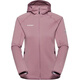 Mammoth (Mammut) Solid Color Logo Print Kapuzenzipper Langarmjacke für Frauen schwarz xs