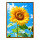 Treppenhängelbilder, Sonnenblumen, Sonnenblumen und sonnig, Heilung, digitale Ölgemälde, DIY -Farbgemälde, Gemälde für Wohnzimmerhänge, dekorative Gemälde, SJ14382 60*80 cm, eingedicktes festes Holz in innerer Rahmen + äußerer Rahmen (Default Log 12