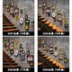 Polymer_photo Selección de pared Combinación Marco de fotos Estilo industrial Marco decorativo Marco de imágenes colgante Marco 2694 All Black (19 piezas) Bolsa estándar