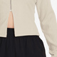 Nike (NIKE) women's sports fish bone jacket V-neck slim and breathable navel jacket waist-hugging jacket FN3683-104 FN3683-104 XL