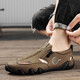 Men's sandals summer popular slippers beach shoes outdoor sports style wear-resistant large size breathable lazy men's shoes (JL) AS9909 brown 41