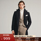 Full Monty Herbst und Winter Marine Blue Blue Fischgräten Sie Doppelbrustmantel Herren Wollkragen Wolle Licht Schlanker Jacke Marine Blue 1387 44