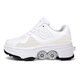 Zapatos deformados Academy Storm Walking Shoes New Children's Skates doble Rodas Ruedas Zapatos de retroceso 9906 Pink Standard Sneaker Tamaño 34