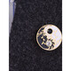 Cijia Exquisites Herrenbrosche Cloisonné Gold und Silber Elektroplattierte Kragen Pin Kragen Schnallen Anzug Accessoires Pin Brosche Abzeichen Transparent Cloisonné Muster Broschmesser etwa 1,7 cm