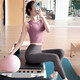 Double Show 2025 Super Hot Yoga Wear Women's Dopamine Pilates Set Beautiful Sports Vest Summer Training Fitness Top Light Pink Top + Dove Gray Pants Set M 100-115