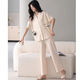 Yalu-Pyjamas für Frauen im Frühjahr und Sommer Cool modal modaler kurzärmeliger Hosen Hauskleidung Frühlings- und Herbst-Strickjacke V-Ausschnitt für Oberbekleidung Set HMT-753# xl