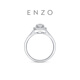 Chow Tai Fook ENZO 18K gold star diamond ring female birthday gift EZU2517 No. 11-21100
