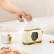 A little creative retro bread machine alarm clock student-specific desktop learning clock with night light countdown multi-functional bedside sleep lamp