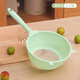 Xincong rice cleaning artifact, rice washing sieve, rice cleaning basin, fine holes, no leakage of rice, household colander, kitchen washing fruit, vegetable draining basket, one spoon, multi-purpose, green