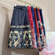 喆炜一片式系带国风3D印花汉服马面裙百搭高腰显瘦通勤长款A字半身裙 9893黑色 均码